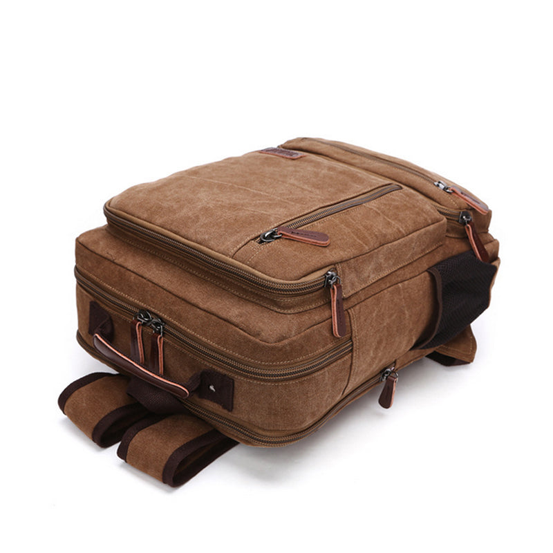 D-IDEAZ luxurious canvas backpack for on the go or in the office – an ideal companion! 