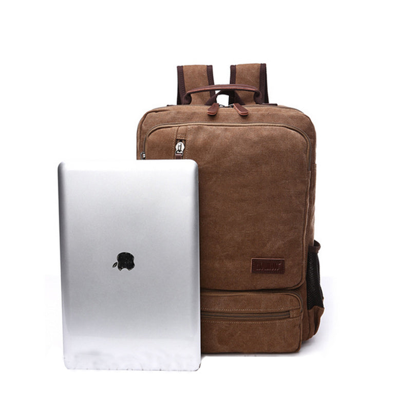 D-IDEAZ luxurious canvas backpack for on the go or in the office – an ideal companion! 