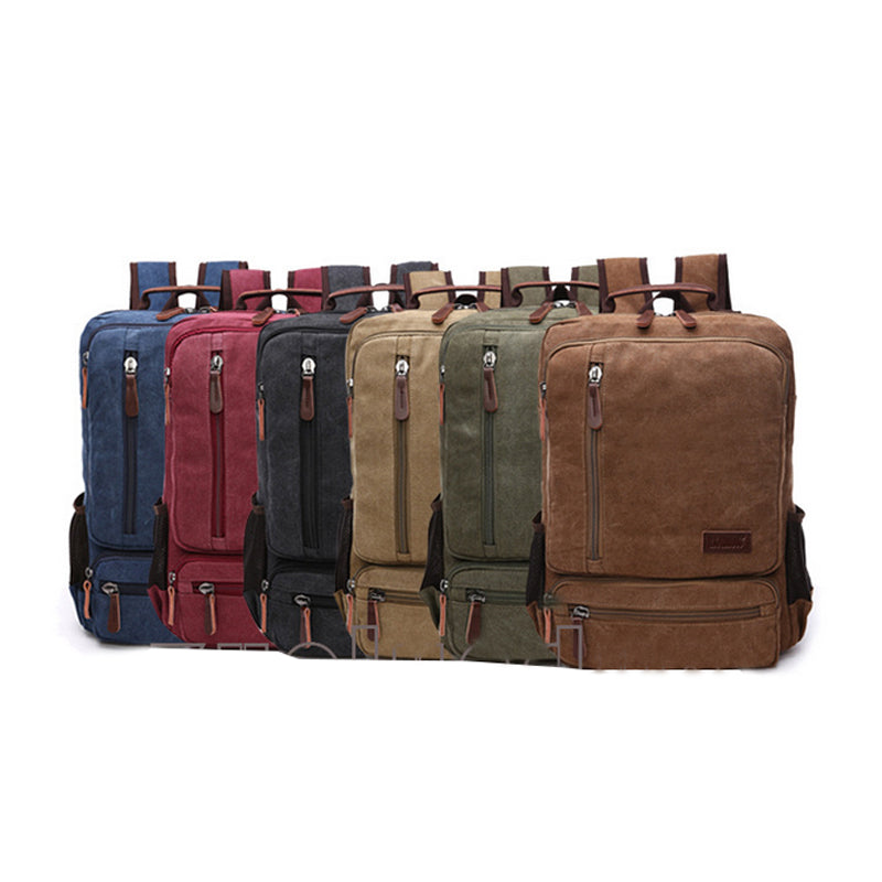 D-IDEAZ luxurious canvas backpack for on the go or in the office – an ideal companion! 