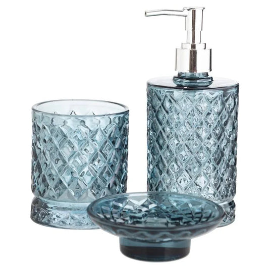 Alegra 3-piece bathroom set, transparent