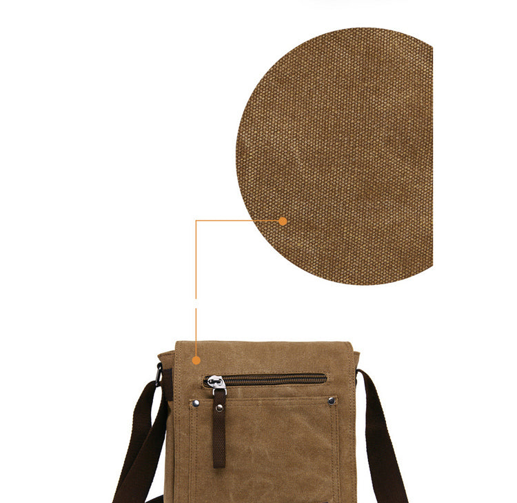 Modische Shoulder-Crossbody Canvastasche