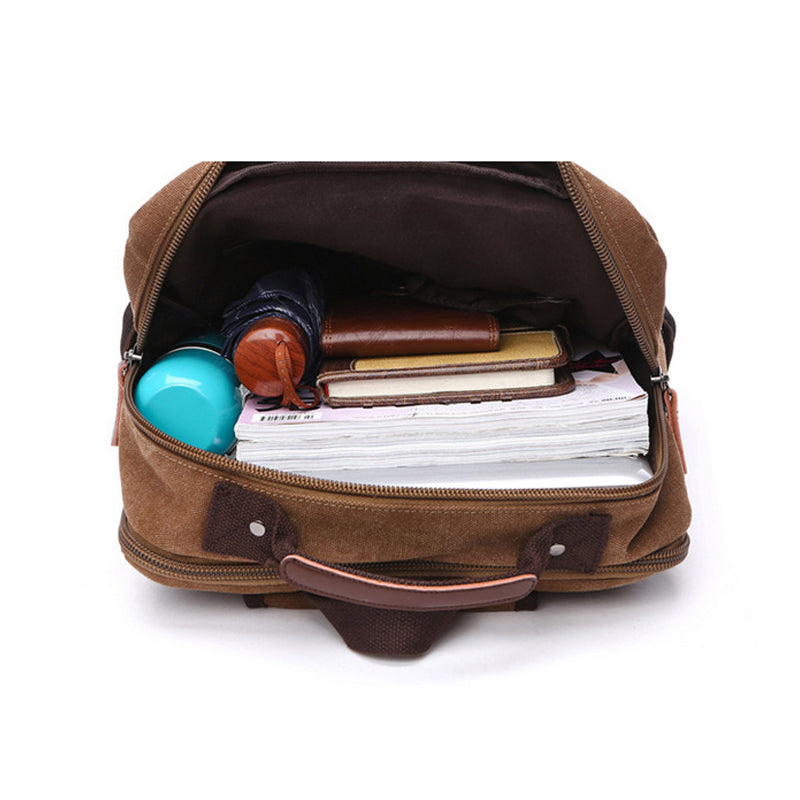 D-IDEAZ luxurious canvas backpack for on the go or in the office – an ideal companion! 