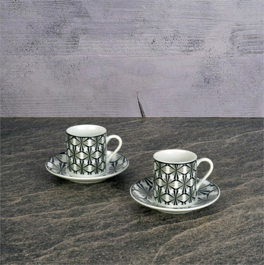 Porzellan 2-teilige Kaffeetasse