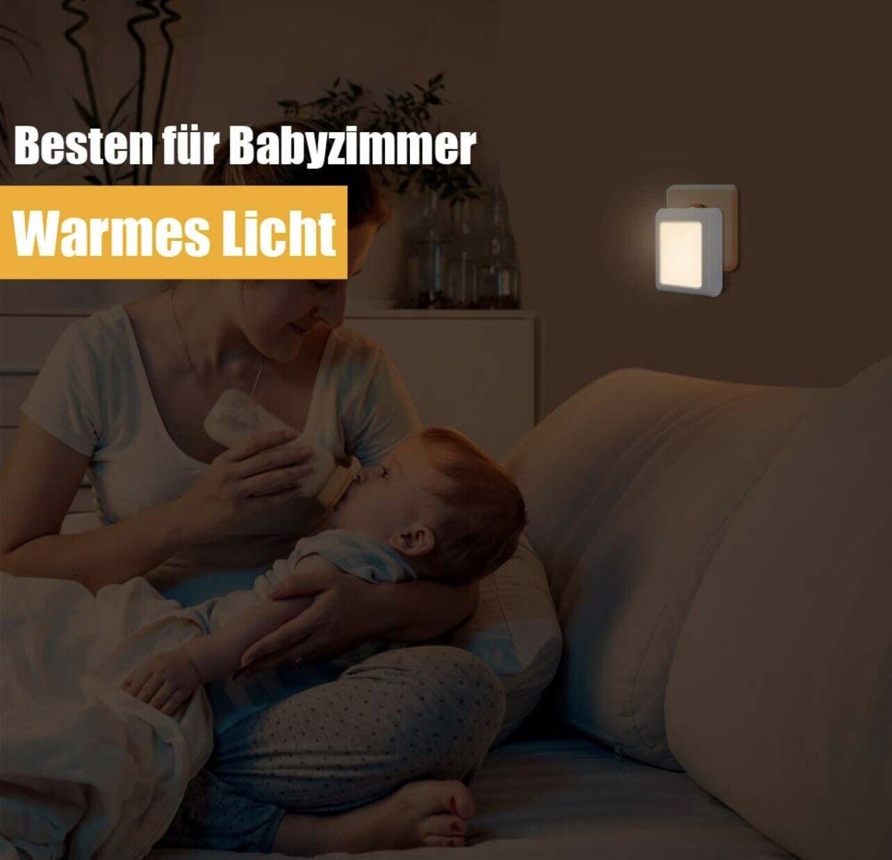 2 Pack Nachtlicht Steckdose LED Nachtlampe mit Dämmerungssensor Nachtlicht