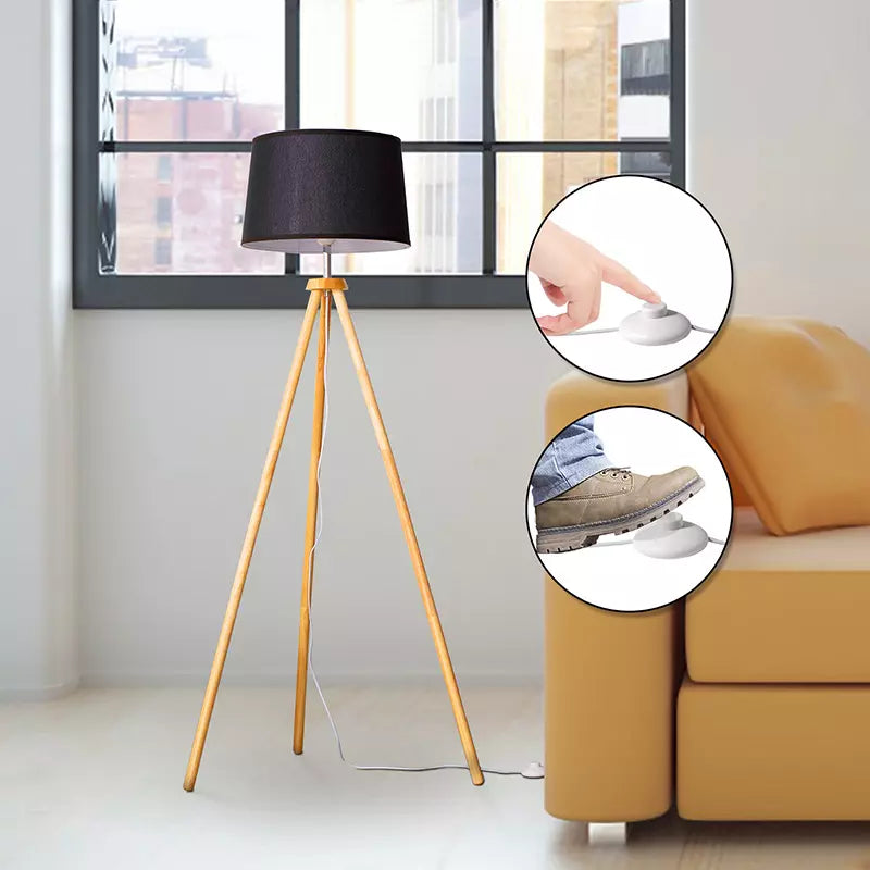 Wooden floor lamp, modern floor lamp