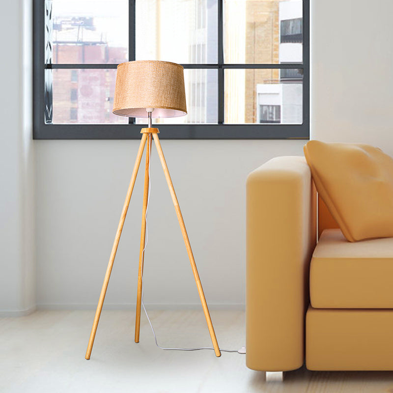 Wooden floor lamp, modern floor lamp