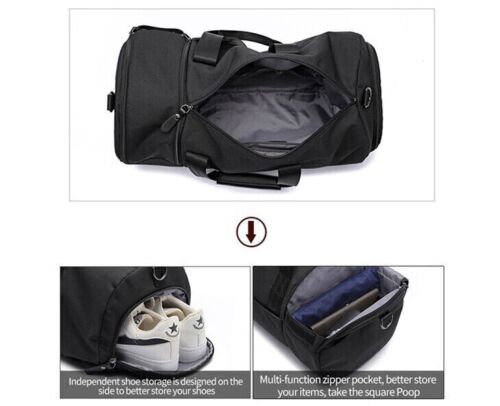 D-IDEAZ Sports Bag for Women and Men Luggage for Travel and Gym Bag 